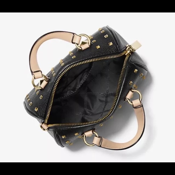 MICHAEL MICHAEL KORS Grayson Small Studded Leather Duffel Crossbody Bag - Picture 3 of 12